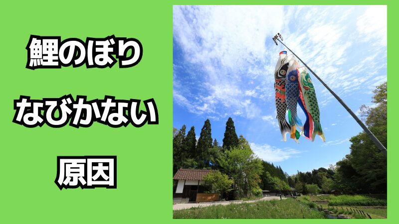 鯉のぼりがなびかない原因は？対処法も解説