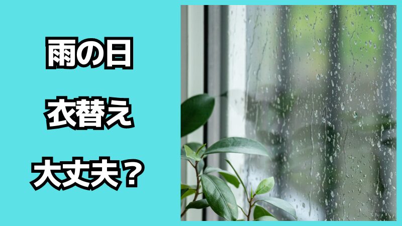 雨の日に衣替えしても大丈夫？注意点も解説