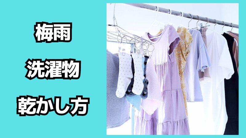 梅雨の時期の洗濯物の乾かし方！室内干しの臭い対策も解説