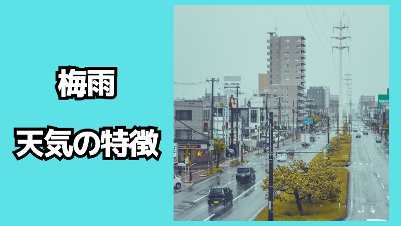 梅雨の天気の特徴について！意味も解説